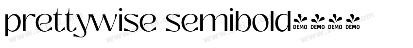 prettywise semibold字体转换